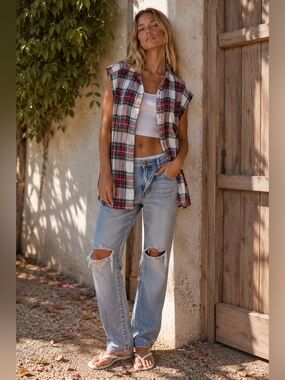 VINTAGE RedHead Cutoff Flannel Oversized Fit